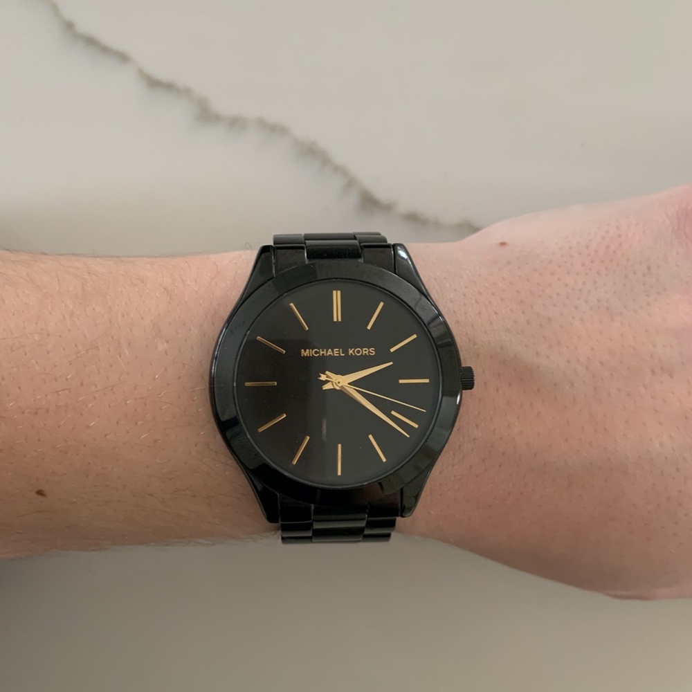 Simple Black Michael Kors Watch